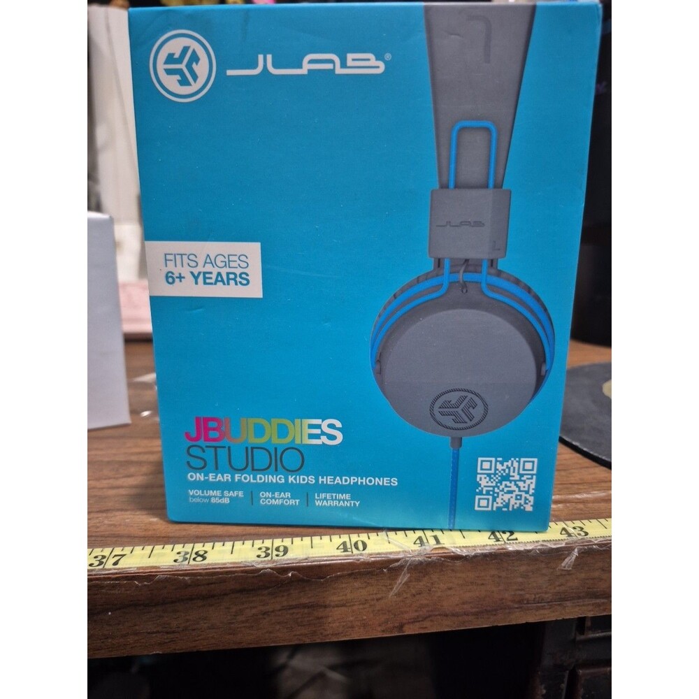 NEW JLab JBuddies Studio On-Ear Folding Kids WIRED Headphones Volume Safe